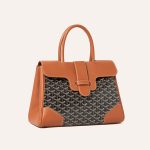 Goyard Saigon Tote Black & Brown Goyardine Canvas Palladium Hardware - Image 2